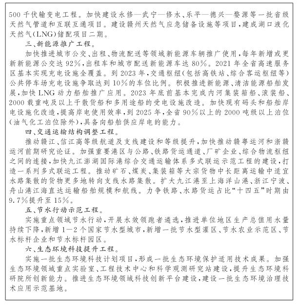 bob电竞江西省人民政府关于印发江西省“十四五”生态环境保护规划的通知(图6)